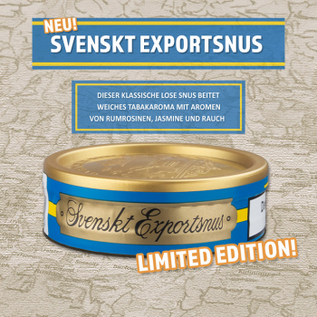Svenskt Exportsnus - ein Klassiker ist zurück