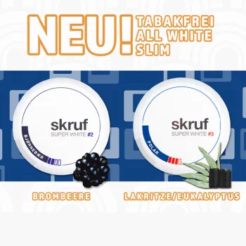 Das Neueste von Skrufs tabakfreier Superwhite Produktserie!